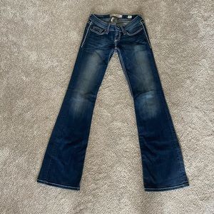 BKE low rise flare jeans.